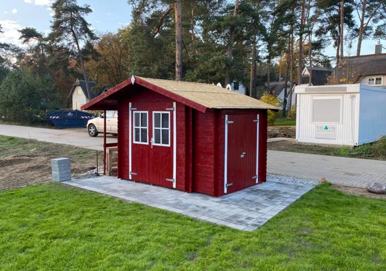 Modernes Reetdach-Ostseeferienhaus Bella Mare, Insel Usedom Mit Sauna, Kamin & Sonnenterrasse Zirchow Экстерьер фото
